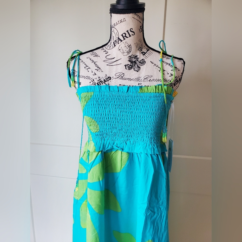 Resort Ready! Smocked Summer Midi Dress-NWT - Picture 3 of 16